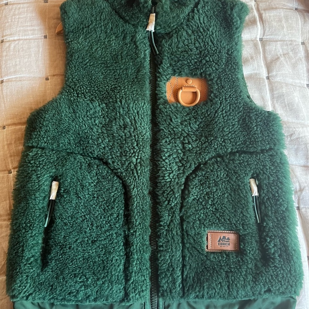 NWT Coach shearling vest